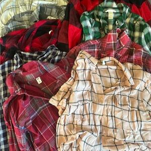 Women's Casual Plaid Shirt Collection